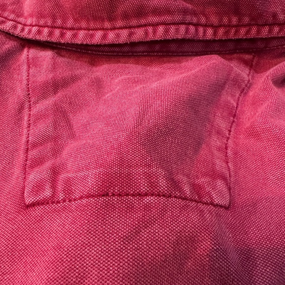 Men’s Johnston & Murphy Vintage Red Polo. Size Medium - Picture 11 of 12